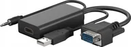 Złącza, przejściówki, adaptery - AV Goobay Kabel przejściowy VGA/HDMI™ - miniaturka - grafika 1