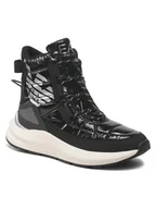 Buty zimowe męskie - EA7 Emporio Armani Kozaki X8M005 XK308 R655 Czarny - miniaturka - grafika 1