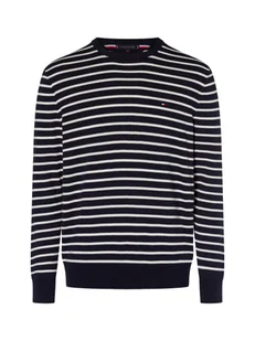 Tommy Hilfiger Sweter damski z dzianiny Kobiety Bawełna niebieski w paski, S - Swetry damskie - miniaturka - grafika 1