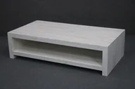 Ławy i stoliki kawowe - Ława Stolik Kawowy Nature White #11 Akacja Bielona I Przecierana 135X70 Cm B 3075 - miniaturka - grafika 1