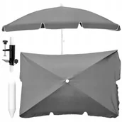 Księgarnia OUTLET - BLACK FOREST PARASOL OGRODOWY SKŁADANY 2M SZARY L-0725S - miniaturka - grafika 1