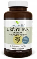 Suplementy diety - Liść oliwny 120 kapsułek MEDVERITA - miniaturka - grafika 1