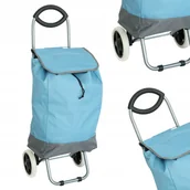 Torby i wózki na zakupy - Wózek torba na zakupy na kółkach zakupowy lekki - miniaturka - grafika 1