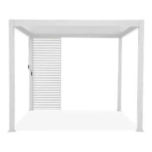 Panel żaluzjowy od pergoli PREMIUM White, szer. 123,5cm - Gutroof - Kratki i pergole - miniaturka - grafika 1