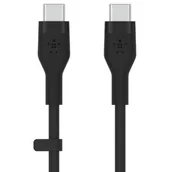 Kable USB - Belkin USB-C USB-C 2.0 Silicone 1m Black - miniaturka - grafika 1