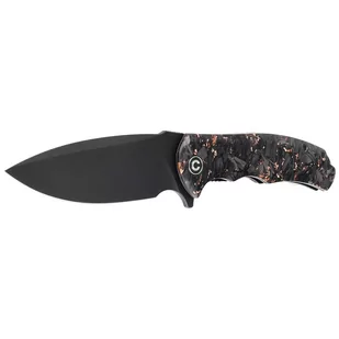 Nóż składany Civivi Praxis Shredded Carbon Fiber / Copper Shred, Black Stonewashed 9Cr18MoV (C803I) - Noże - miniaturka - grafika 2