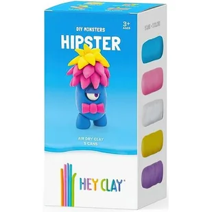 TM Toys Hey Clay Masa plastyczna Potwór Hipster HCLMM002 HCLMM002 - Masy plastyczne - miniaturka - grafika 1