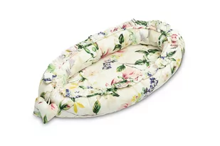 Sensillo, Kokon Velvet Magnolia, różowy, 80x45 cm - Kokony niemowlęce - miniaturka - grafika 1