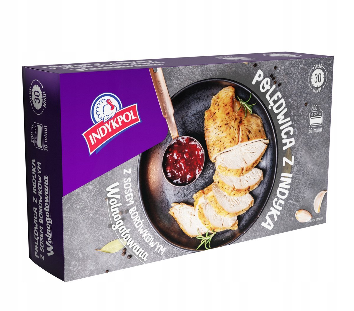 Sztuka mięsa z indyka wolnogotowana Indykpol około 800g