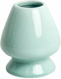 Stojak na miotełkę chasen do matchy, porcelanowy 6cm - miętowo-zielony - Kuchnie świata - miniaturka - grafika 1
