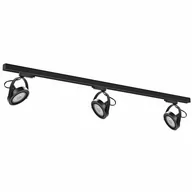 Lampy sufitowe - MILAGRO ML7912 Zestaw Szynoprzewód 3xLugar (AR111-GU10) + Prowadnica 1,5m - Czarny - miniaturka - grafika 1