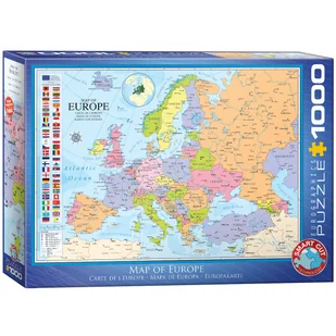 Puzzle 1000 el. Mapa Europy - Puzzle - miniaturka - grafika 1