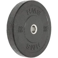 Obciążenia - HMS CHTBR20 BLACK TALERZ OLIMPIJSKI BUMPER 20 KG HMS 17-61-058 - miniaturka - grafika 1