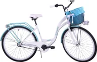 Rowery - Kozbike K21 Rower miejski damski 28 biało-morski 3 biegi - miniaturka - grafika 1