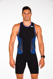 ZEROD Strój triathlonowy męski RACER TRISUIT blue vivacity - Bielizna sportowa męska - miniaturka - grafika 8