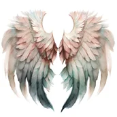 Pasmanteria - Naprasowanka Skrzydla anioł sztuka 10 - miniaturka - grafika 1