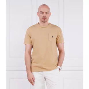POLO RALPH LAUREN T-shirt | Regular Fit | z dodatkiem lnu - Koszulki męskie - miniaturka - grafika 1