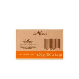 Sir Williams Zielona herbata Tea Green Sencha 500x1,6g - Herbata - miniaturka - grafika 3