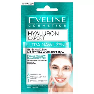 Eveline Hyaluron Clinic B5 Błyskawiczna maseczka wygładzająca 3w1 7ml 52314-uniw - Maseczki do twarzy - miniaturka - grafika 1