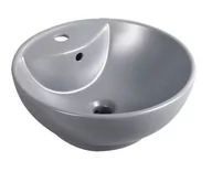 Umywalki - Novoterm Umywalka nablatowa KR-191 SZARY - miniaturka - grafika 1