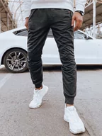 Spodnie męskie - Spodnie męskie dresowe joggery ciemnoszare Dstreet UX4123-2XL/3XL - miniaturka - grafika 1