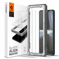 Szkła hartowane na telefon - Spigen Szkło hartowane Alm Glas.Tr do Sony Xperia 10 III 2szt.) - miniaturka - grafika 1