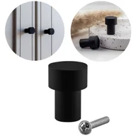 Meble modułowe i akcesoria - GAŁKA MEBLOWA czarna uchwyt do mebli klasyczna loft do szafek szuflad - miniaturka - grafika 1