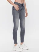 Spodnie damskie - Vero Moda Jeansy Embrace 10286263 Szary Skinny Fit - miniaturka - grafika 1