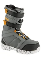 Buty snowboardowe - Nitro Snowboards Dziecięce buty snowboardowe Rover QLS '19 lekkie ciepłe dziecięce buty snowboardowe z systemem szybkiego sznurowania, Charc-Blk-Orange, 19,5 - miniaturka - grafika 1