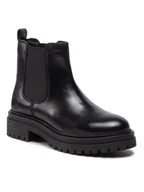 Botki damskie - Geox Sztyblety D Iridea P D26HRP 00043 C9999 Czarny - miniaturka - grafika 1