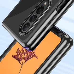 Plating Case etui Samsung Galaxy Z Fold 4 pokrowiec z metaliczną ramką niebieskie - Etui i futerały do telefonów - miniaturka - grafika 5