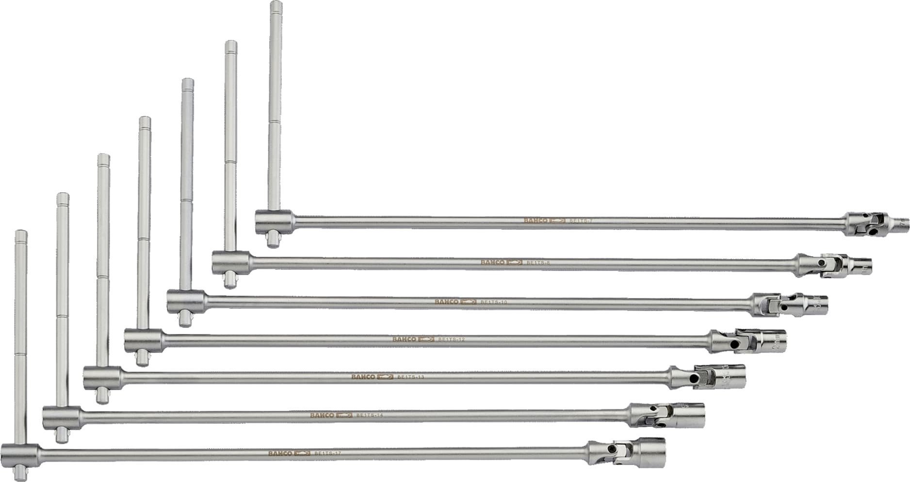 Bahco Zestaw pokręteł T z nasadkami 7 szt. 7-8-10-12-13-14-17mm długość 500mm BAHCO