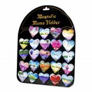 Magnesy - Magnes na lodówkę szklany serce różne wzory - miniaturka - grafika 1