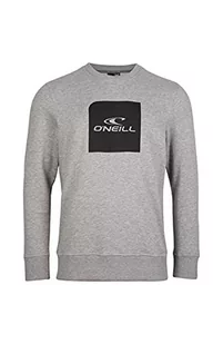 O'Neill O'Neill Męska bluza Cube Crew T-Shirt szary Silver Melee S 1P1434 - Bluzy męskie - miniaturka - grafika 1