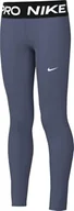 Legginsy - Nike Pro Dri-Fit legginsy dla starszych dzieci (dziewcząt), niebieskie/czarne/białe, DA1028-491, S - miniaturka - grafika 1
