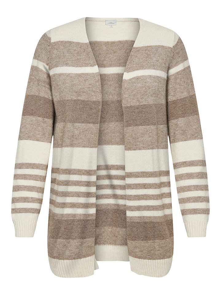 ONLY Kardigan w kolorze jasnobrązowo-kremowym