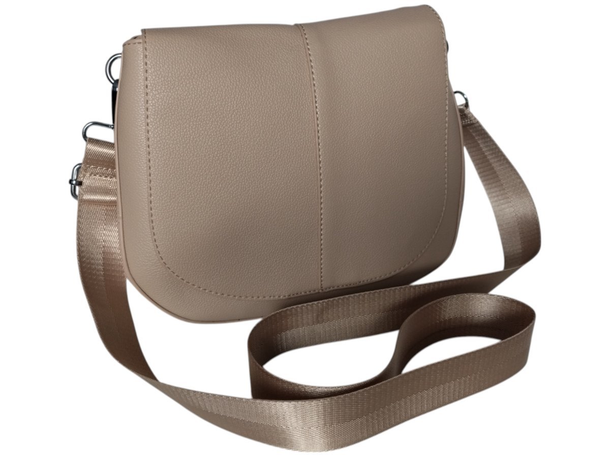 Torebka Damska, Mała Listonoszka Na Ramię Brązowa, Miejska