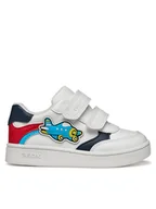 Buty dla chłopców - Geox Sneakersy B Eclyper Boy B655LC 000BC C0050 S Biały - miniaturka - grafika 1