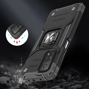 Wozinsky Ring Armor pancerne hybrydowe etui pokrowiec + magnetyczny uchwyt Samsung Galaxy A72 4G czerwony - Etui i futerały do telefonów - miniaturka - grafika 7