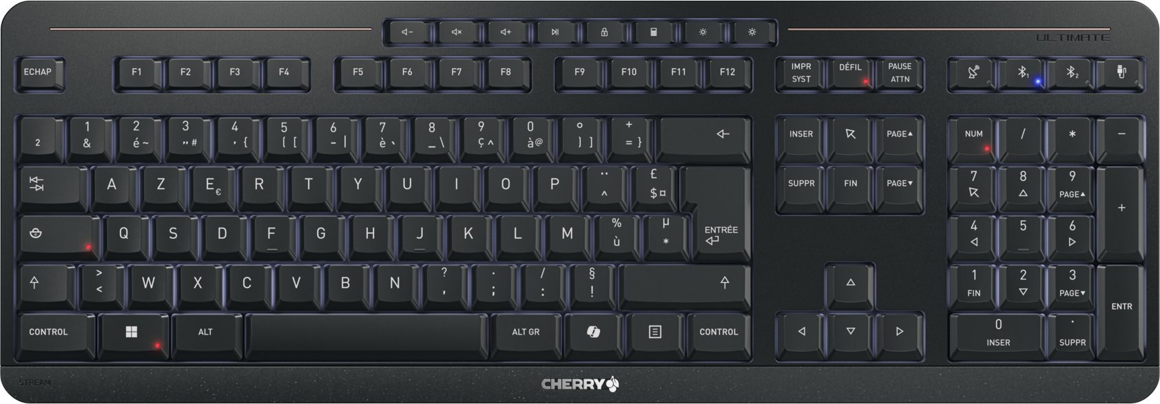 Cherry 12033000/KEYBOARD CORDED FR LAYOUT USB BL JK-8570FR-2
