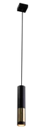 Lampy sufitowe - Amplex Kavos lampa wisząca 1-punktowa czarna 8362ax - miniaturka - grafika 1