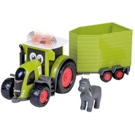 Samochody i pojazdy dla dzieci - Traktor Claas z przyczepą dla konia Happy People Malik - miniaturka - grafika 1