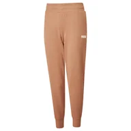 Dresy damskie - Spodnie dresowe damskie Puma ESS FL brązowe 84720646-L - miniaturka - grafika 1