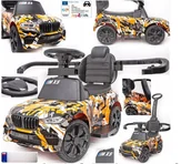 Chodziki - Jeździk Pchacz Sportowy Mx5 Lakier Camo Pomarańczowy - miniaturka - grafika 1