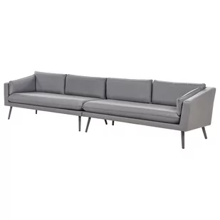 Sofa ogrodowa 4-osobowa szara LORETELLO - Sofy ogrodowe - miniaturka - grafika 1