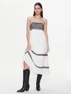 Sukienki - Pepe Jeans Sukienka codzienna Ariel PL953230 Écru Regular Fit - miniaturka - grafika 1