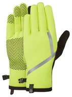 Rękawiczki sportowe męskie - RONHILL Rękawiczki biegowe WIND-BLOCK GLOVE fluo yellow - miniaturka - grafika 1