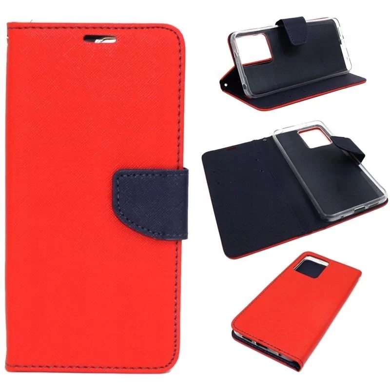 Etui do Xiaomi Redmi Note 12 4G Fancy Diary czerwone Case Pokrowiec Obudowa Futerał