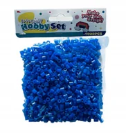 Prace ręczne dla dzieci - KORALIKI DO PRASOWANIA ZESTAW KORALIKÓW 1000 sztuk NIEBIESKIE DLA DZIECI - miniaturka - grafika 1