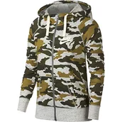Kurtki damskie - Nike Damska kurtka z kapturem Gym Vintage Full-zip Camo zielony Olive Flak/(Sail) XS - miniaturka - grafika 1